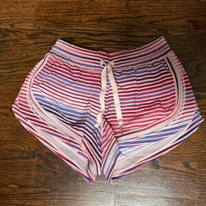 Lululemon striped running shorts
